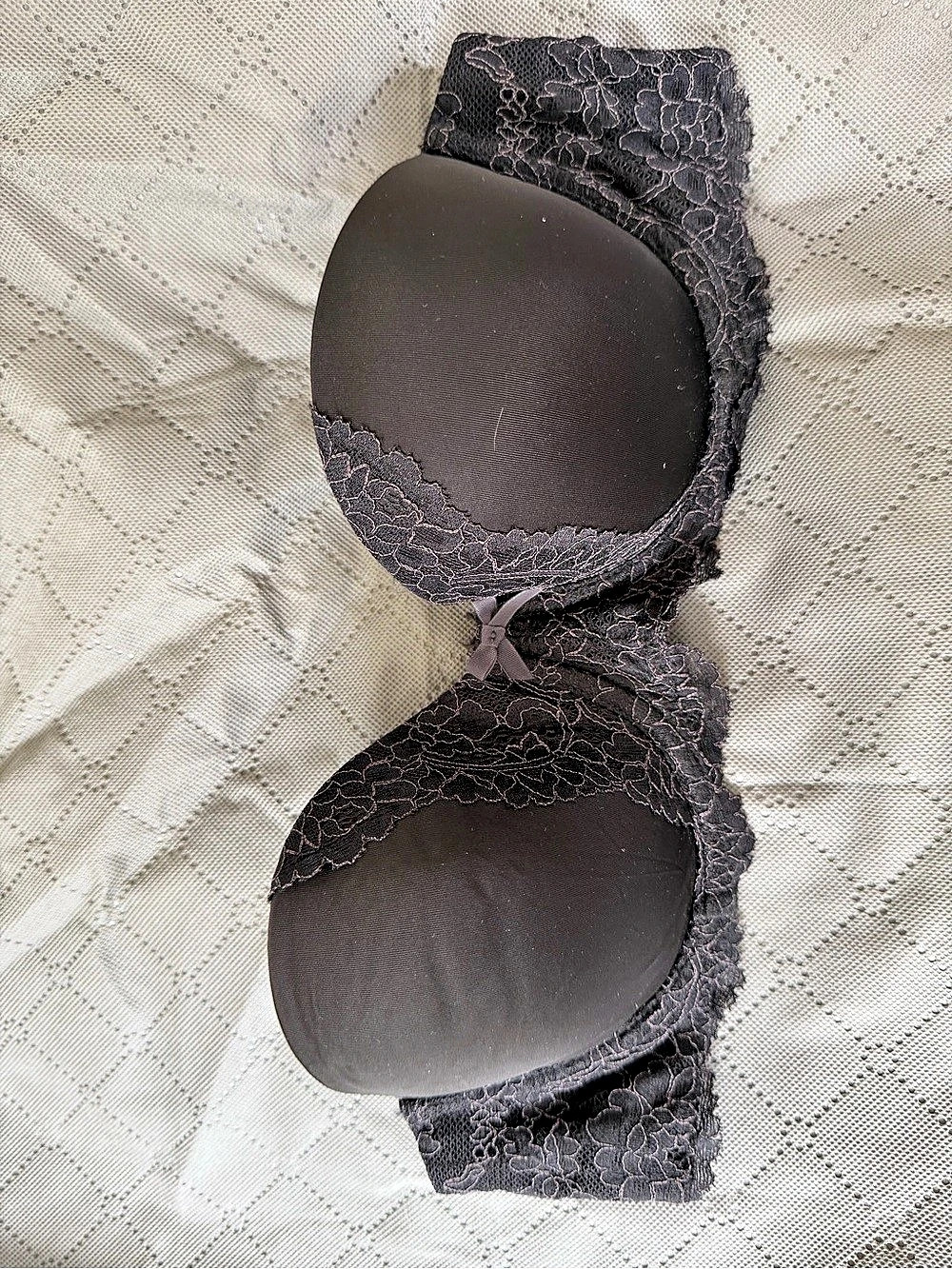 3/$60 Victoria's Secret Dream Angels Strapless Lace Bra Black 34B